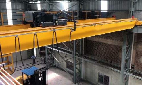 30 T de la grua a sobre de dos feixos