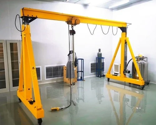 portable mobile adjustable lifting aluminum gantry crane(4)