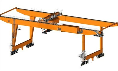 Grua pòrtic muntada en carril automatitzada