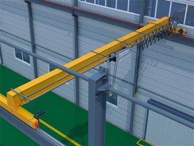 Grua Eot colgada